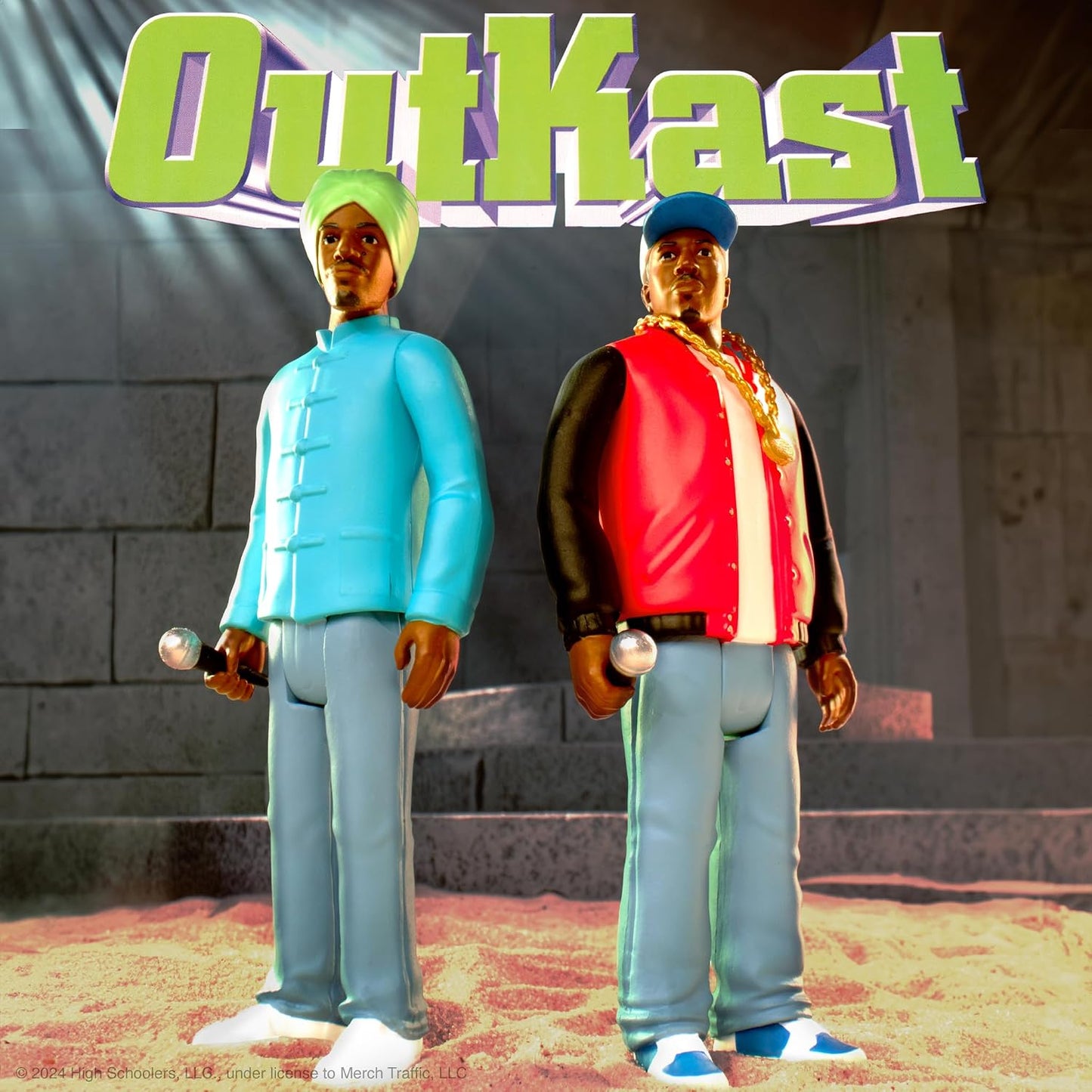 Super7 Outkast Big Boi and André 3000 (ATLiens) - 3.75" Outkast Action Figure with Accessories Hip Hop Collectibles and Retro Toys