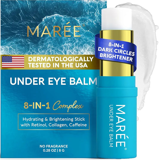 MAREE Hydrating Retinol & Caffeine Under Eye Balm Stick for Dark Circles, Wrinkles, and Puffiness