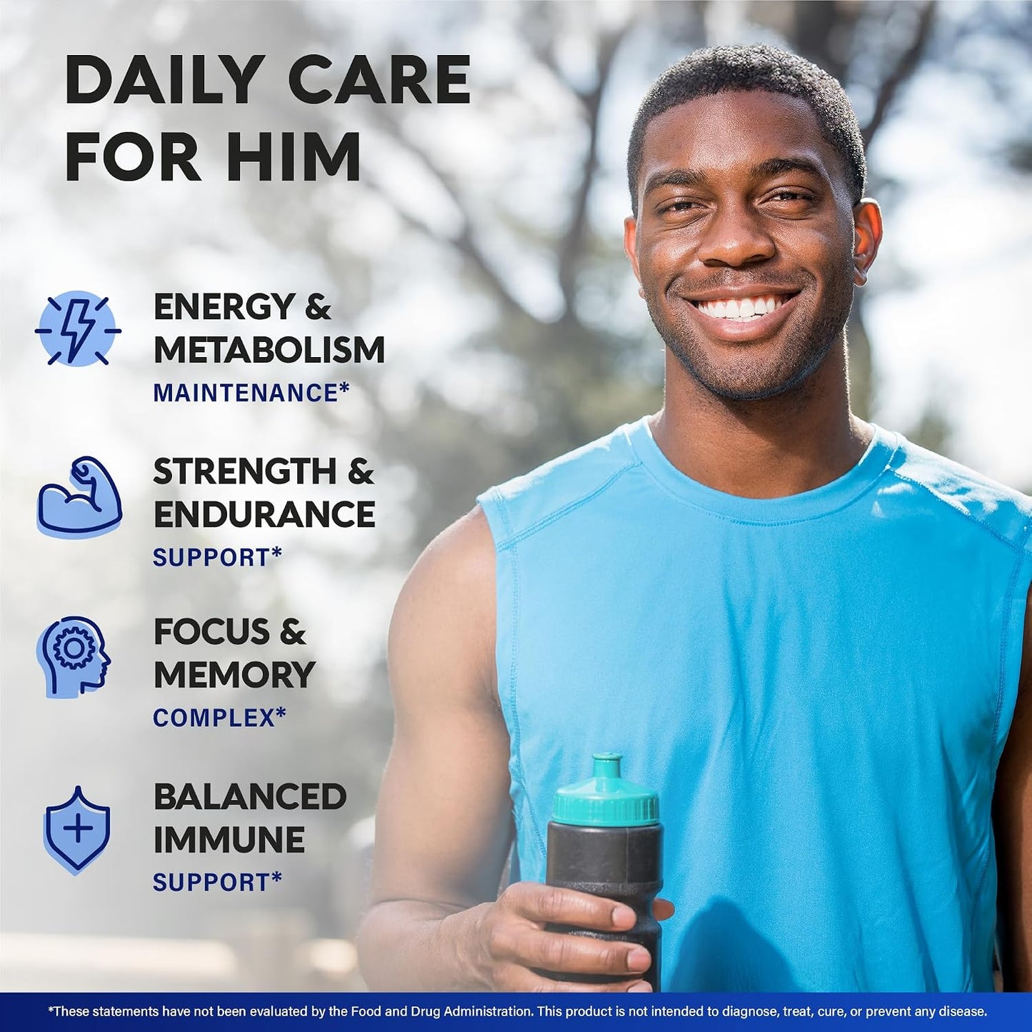 Multivitamin for Men - B-Complex & B12 | Whole Foods & Enzymes - 90 Caps | Mens Multivitamin 46in1 - Energy, Focus & Brain | Men's Health Complex - Bioavailable & Gentle on Stomach - Lab Tested, 1/Day
