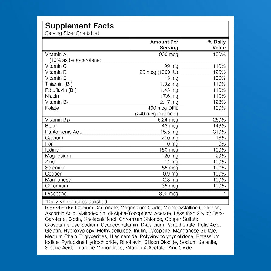 One A Day Multivitamin for Men - Daily Mens Multivitamins with Vitamin D, Zinc, Folic Acid, and B Vitamins, Physical Energy Support, 200 Count