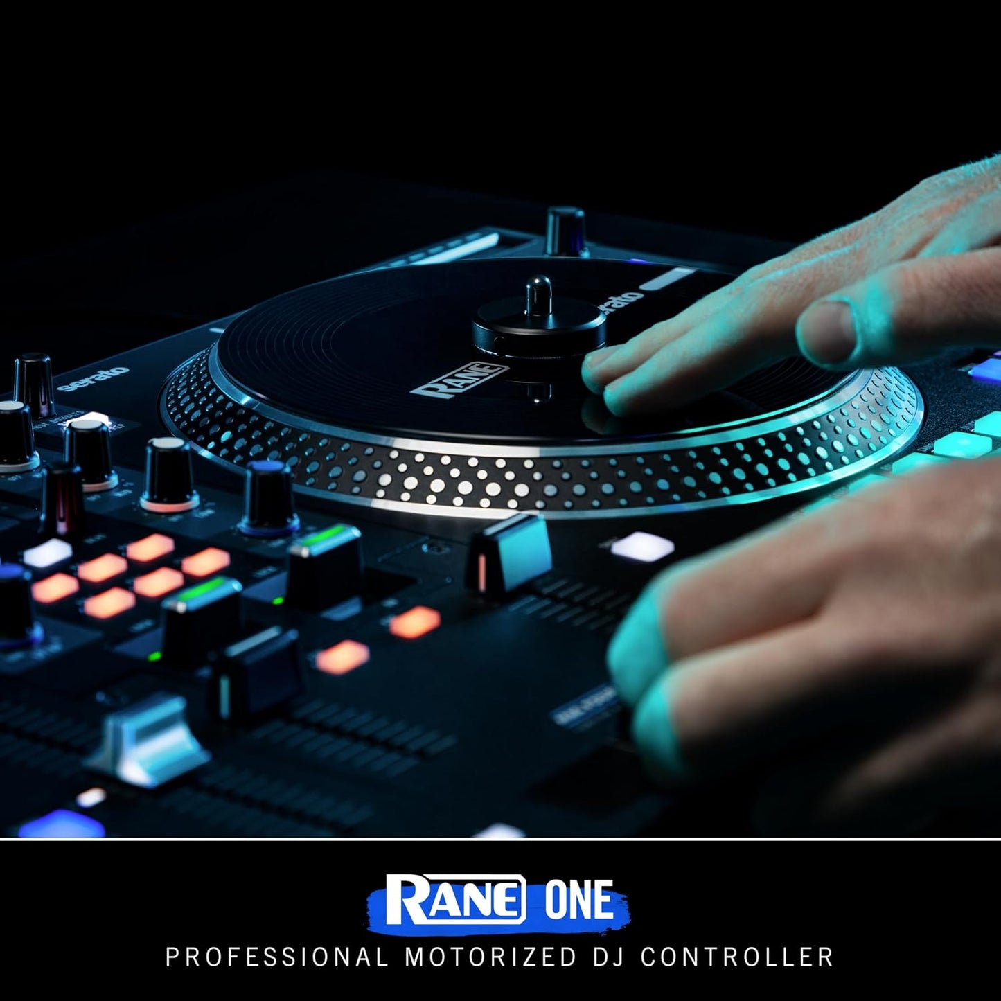 RANE SYSTEM ONE All-in-One Standalone Motorized DJ Controller with Engine DJ OS, Seamless Mixing on 2 Decks, Stems FX, Serato DJ Pro, XLR Outputs