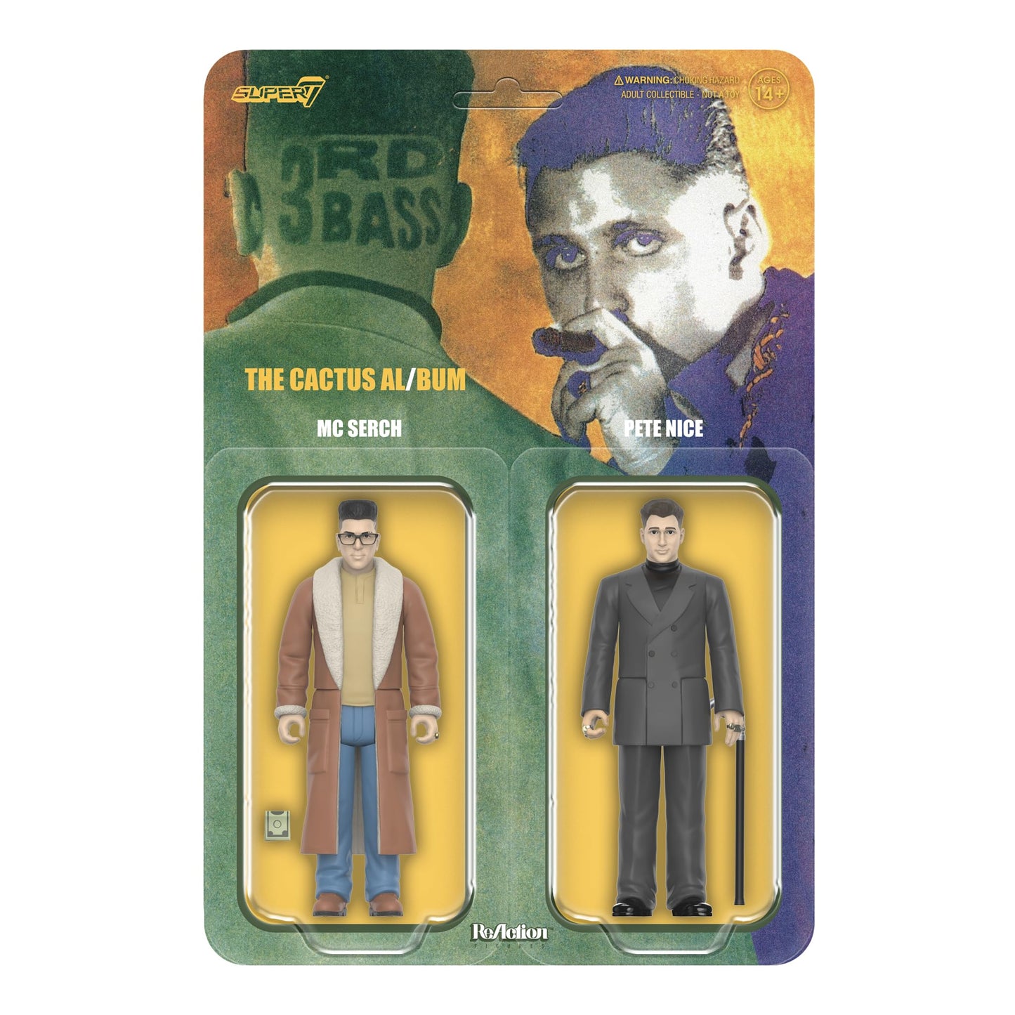 Super7 KRS-One by All Means Necessary BDP - 3.75" KRS-One Action Figure with Accessory Hip Hop Collectibles and Retro Toys