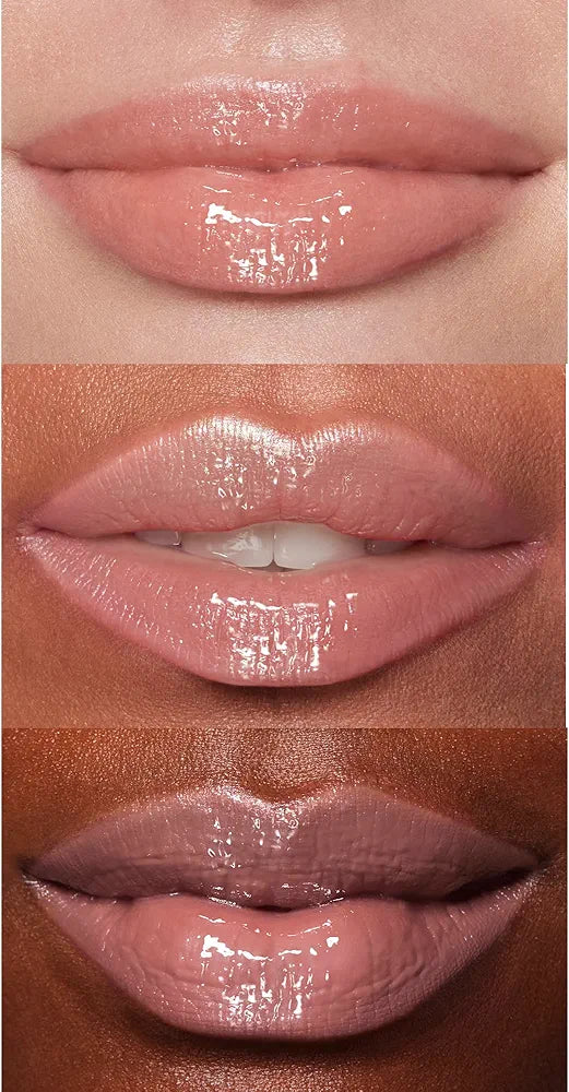 e.l.f. Hydrating Lip Lacquer - Whisper Pink, Non-Sticky Ultra-Shine Gloss with Vitamin A & E, Vegan & Cruelty-Free