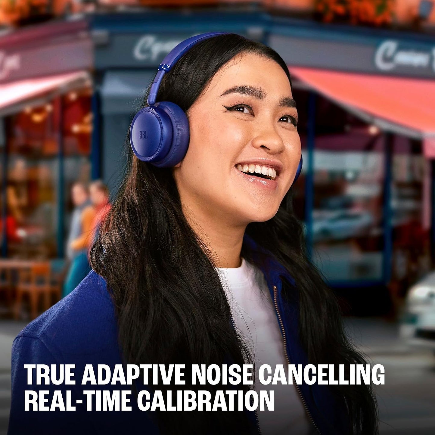JBL Live 680NC - Noise Cancelling Headphones - Black | JBL Signature Sound with Hi-Res Audio wired and wireless, True Adaptive Noise Cancelling 20, real time calibration