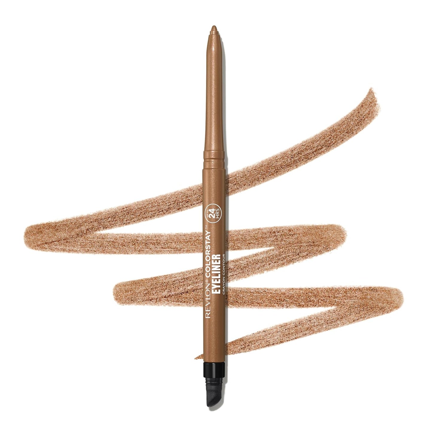 Revlon ColorStay Pencil Waterproof Eyeliner, Smudge-Proof, Eye Makeup with Built-In Sharpener, Long-Lasting, Matte Finish, 202 Black Brown, 0.01 oz | Waterproof pencil eyeliner with built-in sharpener. Smudge-proof, long-lasting, intense matte color.