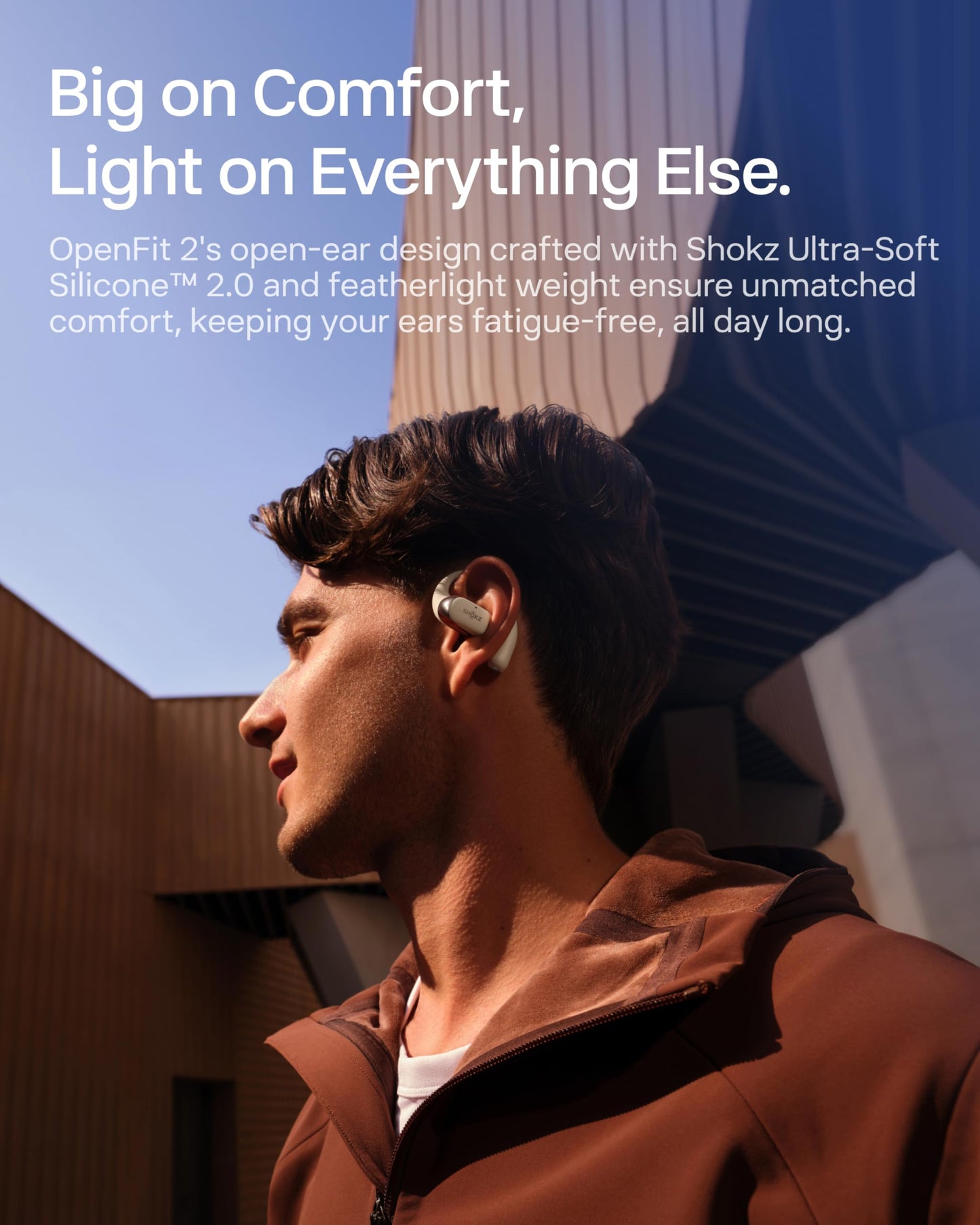 SHOKZ OpenFit 2+ Open-Ear Earbuds, Black, Dolby Audio,Wireless Charging | Soft Ear Hooks； IP55 Water-Resistant; USB-C Fast Charging；48H Playtime; Gym/outdoor/home use