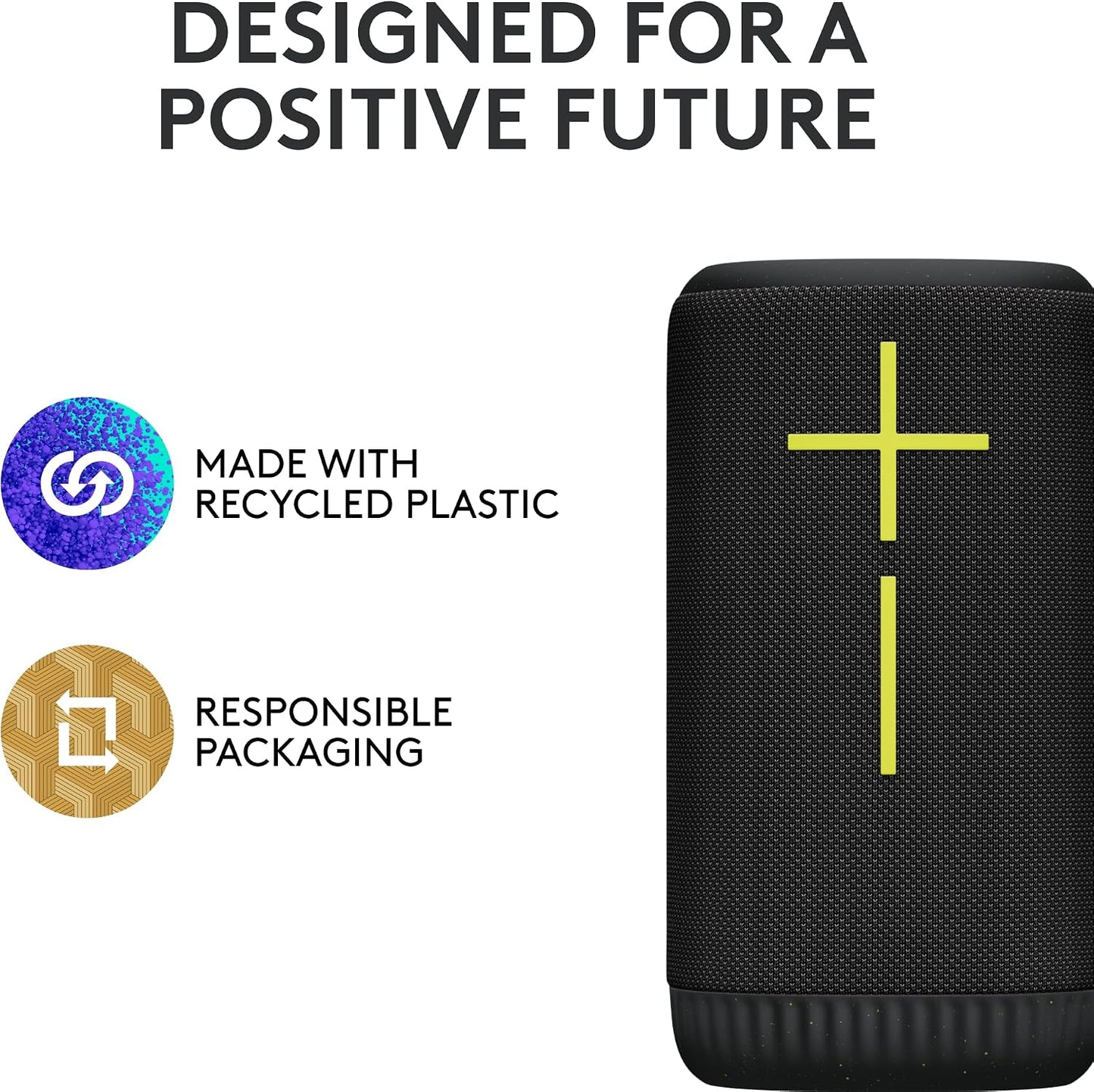 Ultimate Ears EVERBOOM Wireless Bluetooth Portable Speaker - Black | Big bass, immersive 360-degree sound, floatable, waterproof IP67, up to 20-hour battery, 180 ft (55 m) range, portable