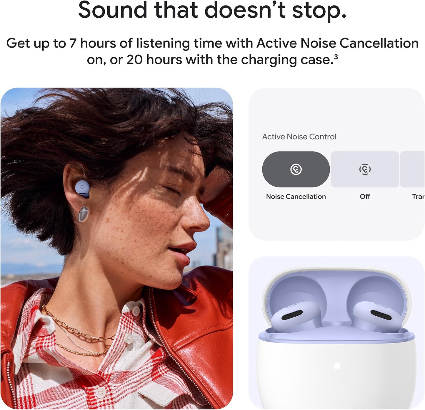 Google Pixel Buds 2a - Wireless Bluetooth Earbuds - Hazel | Active Noise Cancellation, transparency mode, comfortable fit, 20-hour battery, water resistant, help from Gemini