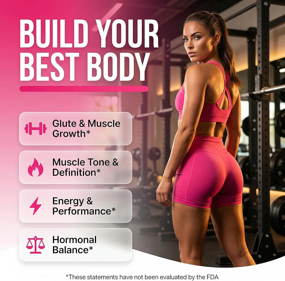 Creatine for Women | Creatine Monohydrate + BCAA Powder Myo-Inositol Collagen Biotin Hyaluronic Acid Folate L Glutamine Vitamin D3 Iron Zinc D-Chiro-Maca Digestion Shelf Builder By Clean Nutra