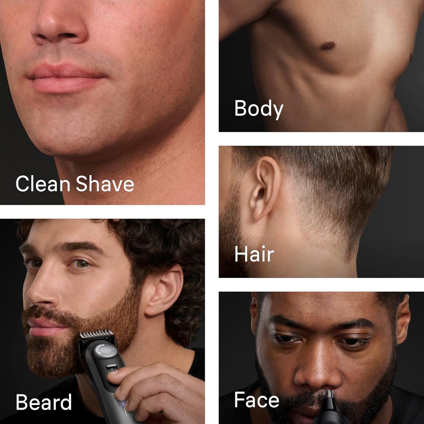 Braun All-in-One Series 9 PRO Men's Electric Beard Trimmer, Hair Clipper, Shaver & Razor for Face, Hair & Body, AIO 9550 with Gillette Labs Razor, Cordless