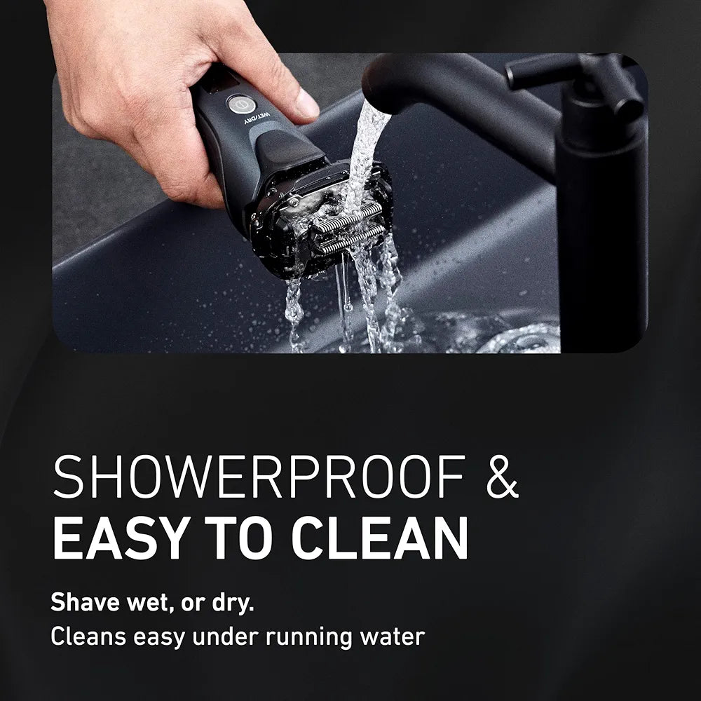 Panasonic ARC5 Wet/Dry Electric Shaver for Men with Automatic Cleaning & Charging Station and Pop-Up Trimmer (ES-LV97-K, Black)