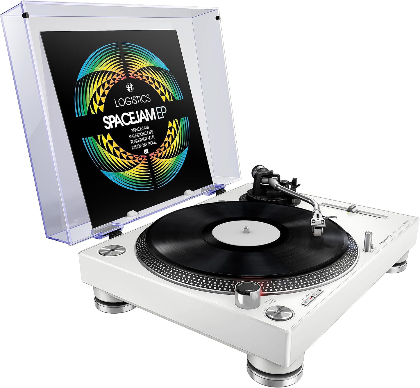 Pioneer DJ PLX-500 Direct-Drive Turntable, USB Recording, White