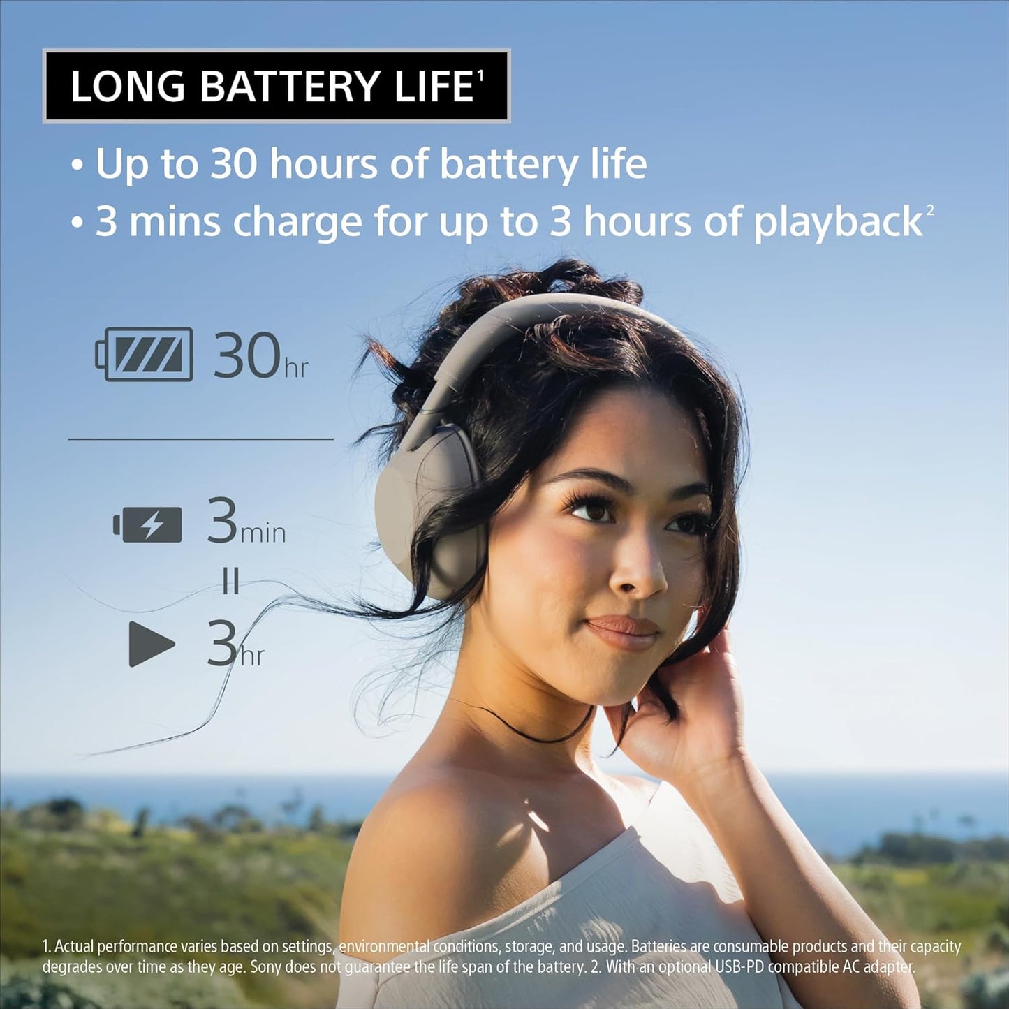 Sony WH-1000XM6 The Best Noise Cancelling Wireless Headphones, Sandstone | HD NC Processor QN3, 12 Microphones, Adaptive NC Optimizer, Mastered by Engineers, Studio-Quality, Up to 30 Hrs of Battery