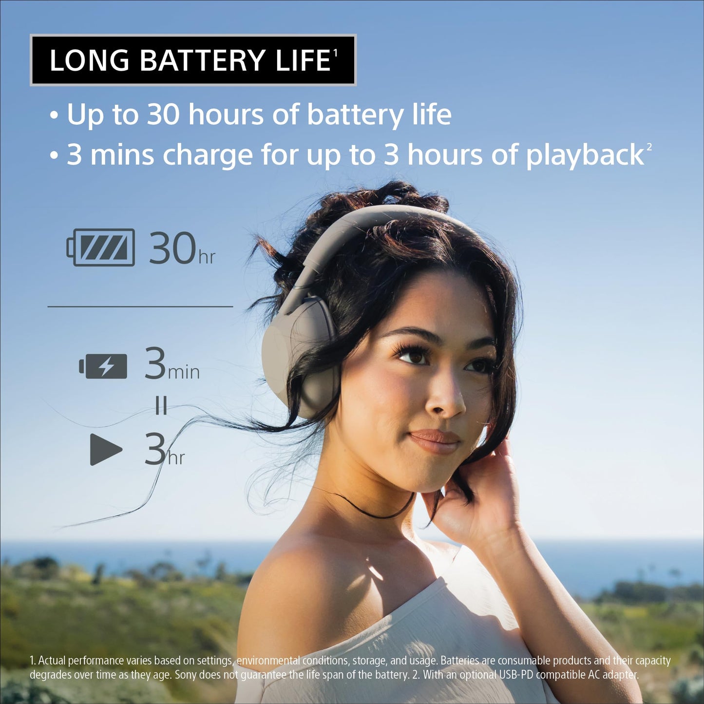 Sony WH-1000XM6 The Best Noise Cancelling Wireless Headphones, Sandstone | HD NC Processor QN3, 12 Microphones, Adaptive NC Optimizer, Mastered by Engineers, Studio-Quality, Up to 30 Hrs of Battery