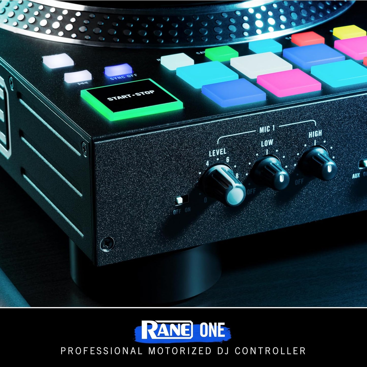 RANE SYSTEM ONE All-in-One Standalone Motorized DJ Controller with Engine DJ OS, Seamless Mixing on 2 Decks, Stems FX, Serato DJ Pro, XLR Outputs