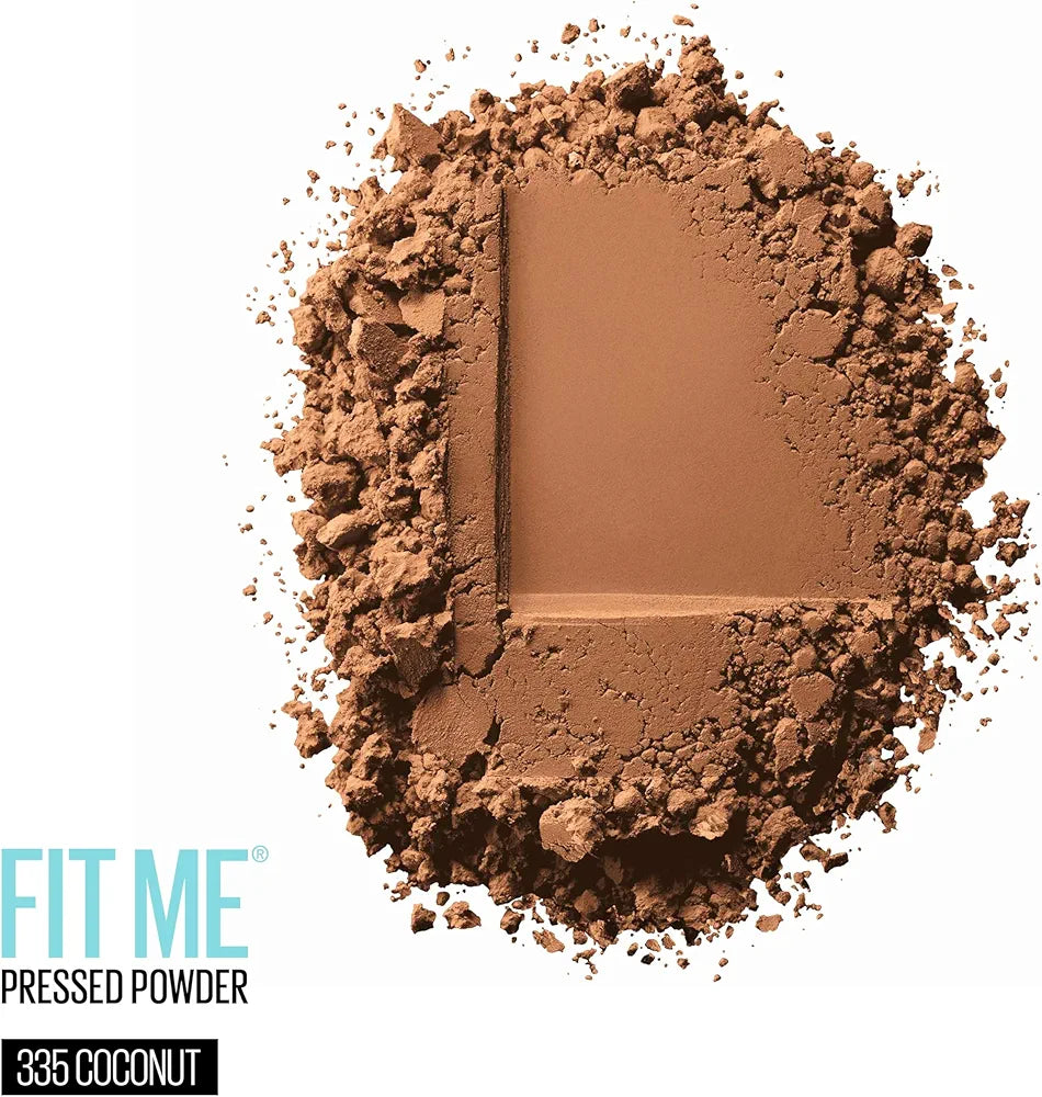 Maybelline Fit Me Matte + Poreless Pressed Face Powder, Oil-Control Setting Powder for Natural Finish, Coconut, 1 Count