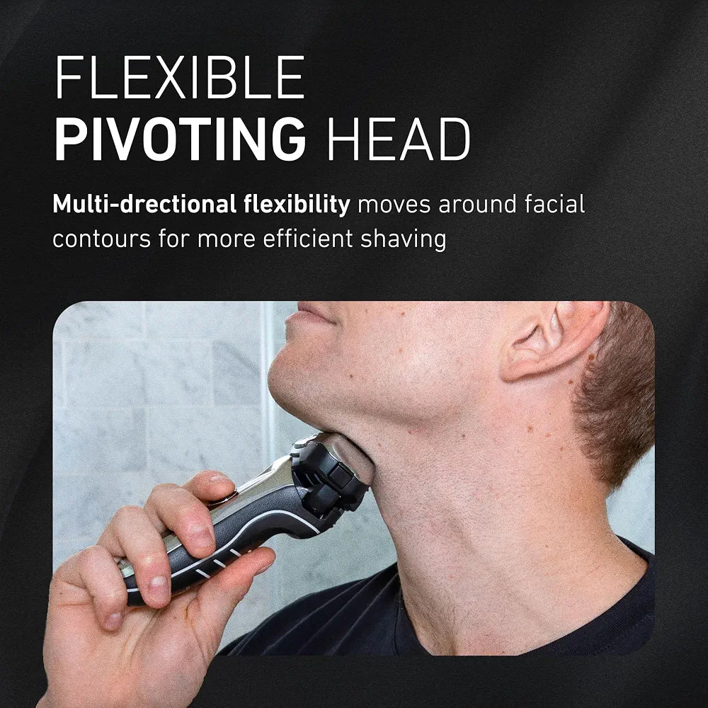 Panasonic ARC5 ES-LV65-S 5-Blade Wet/Dry Electric Shaver for Men with Pop-Up Trimmer, Intelligent Shave Sensor, and Multi-Flex Pivoting Head