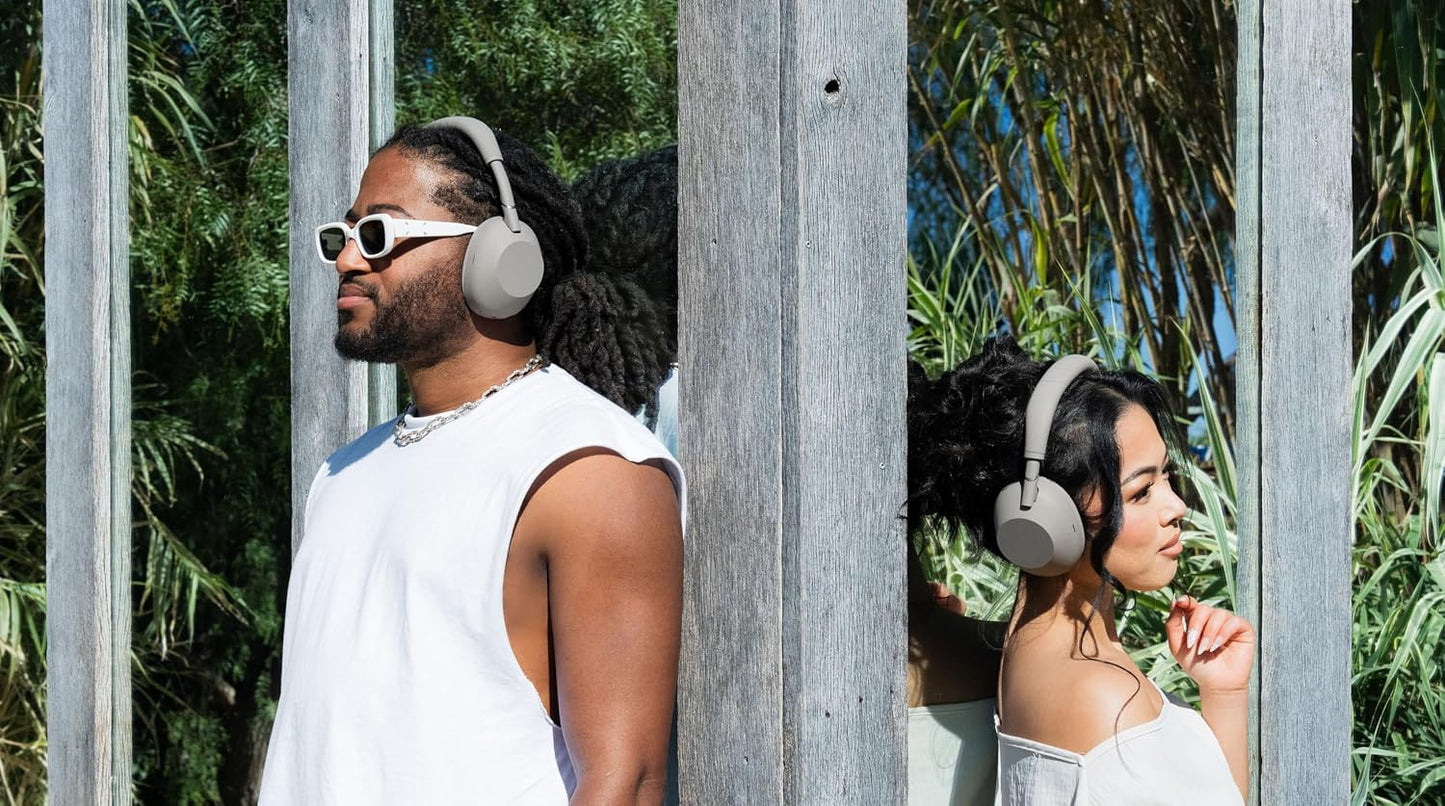 Sony WH-1000XM6 The Best Noise Cancelling Wireless Headphones, Sandstone | HD NC Processor QN3, 12 Microphones, Adaptive NC Optimizer, Mastered by Engineers, Studio-Quality, Up to 30 Hrs of Battery