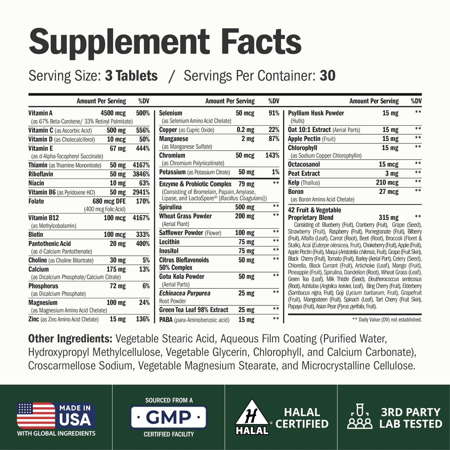 Vimerson Health Multivitamin for Men: Methylated B Vitamins, Chelated Minerals and Bioavailable D3 for Focus and Energy Support – Daily Mens Multivitamins and Multiminerals – 60 Capsules