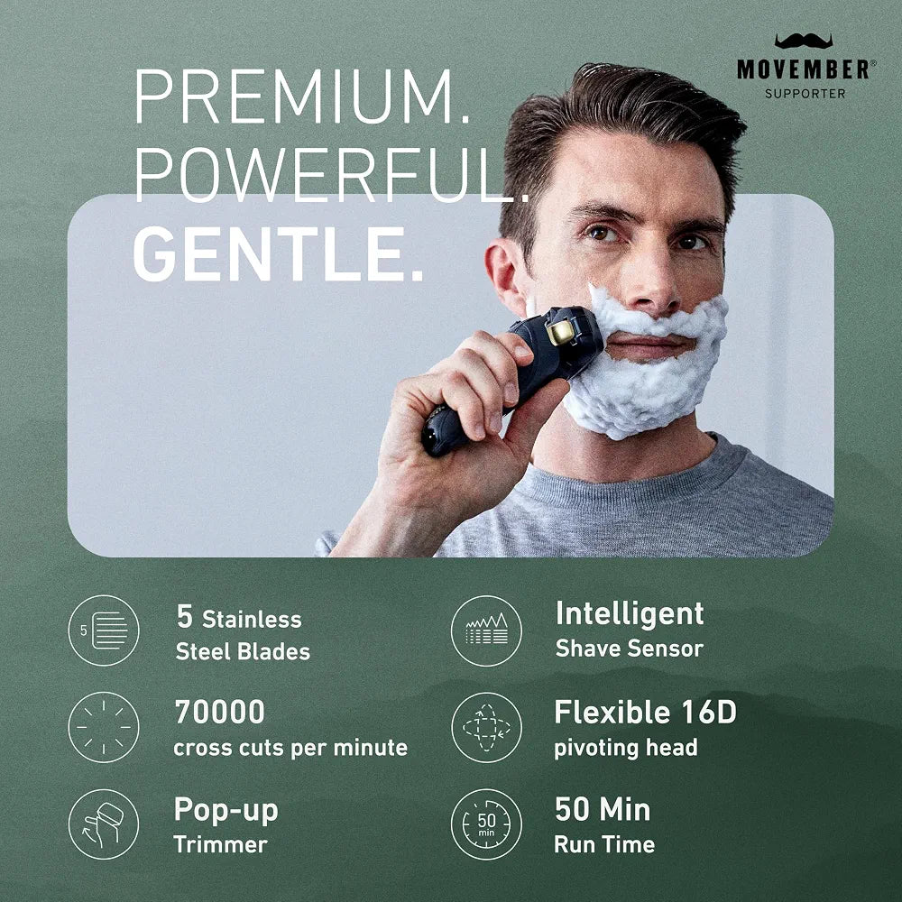 Panasonic ARC5 Wet/Dry Electric Shaver for Men with Automatic Cleaning & Charging Station and Pop-Up Trimmer (ES-LV97-K, Black)