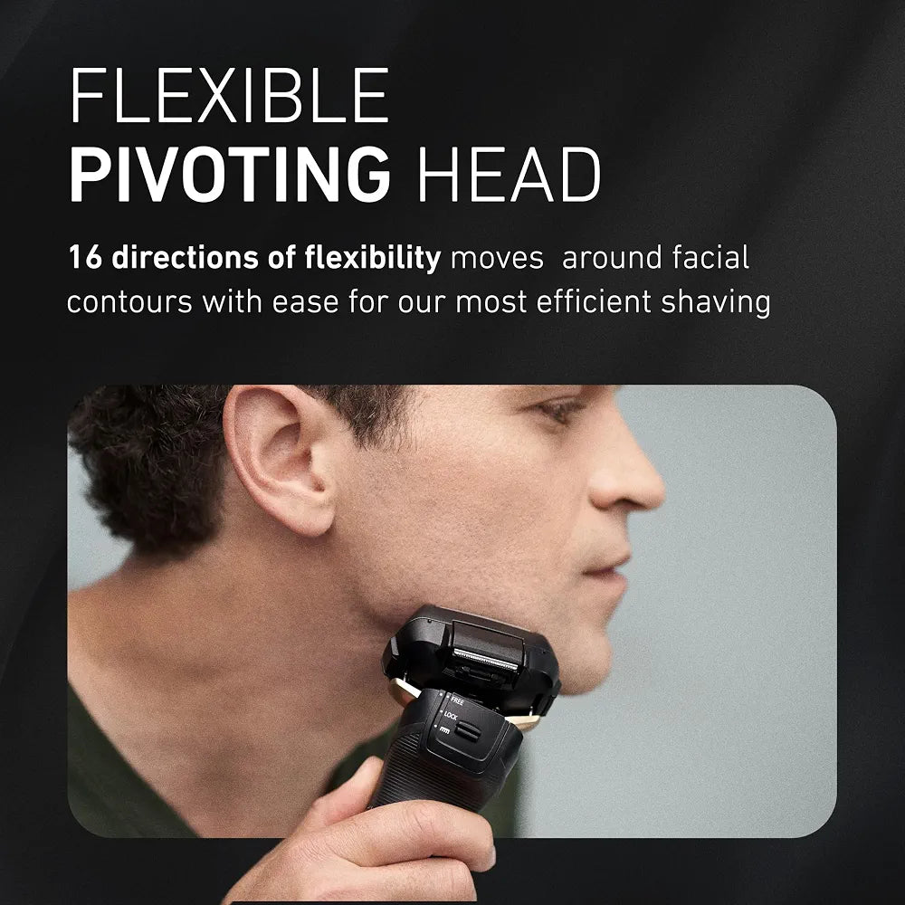 Panasonic ARC5 Wet/Dry Electric Shaver for Men with Automatic Cleaning & Charging Station and Pop-Up Trimmer (ES-LV97-K, Black)