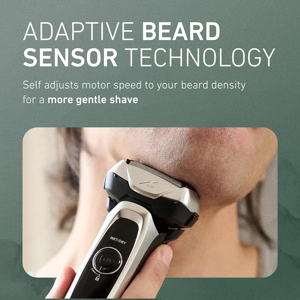 Panasonic ARC5 ES-LV65-S 5-Blade Wet/Dry Electric Shaver for Men with Pop-Up Trimmer, Intelligent Shave Sensor, and Multi-Flex Pivoting Head