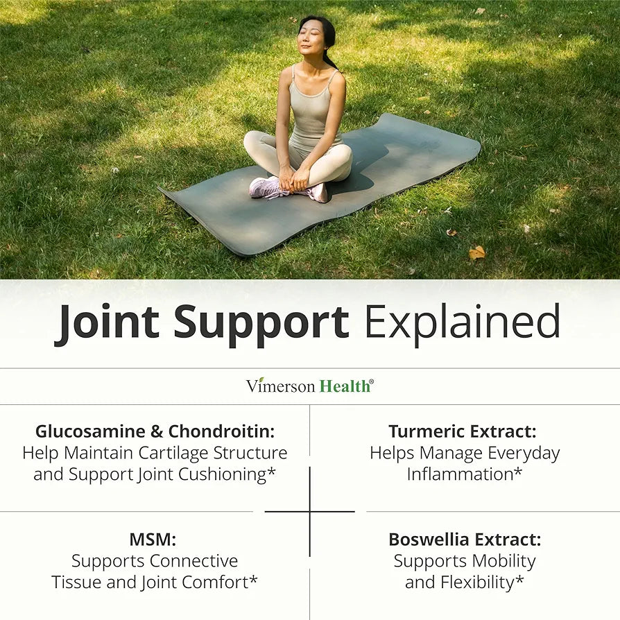 Glucosamine Chondroitin MSM – Joint Support Supplement for Women and Men with Glucosamine Sulfate 1500 mg, Chondroitin and MSM – for Cartilage, Joint Health and Flexibility – 90 Capsules