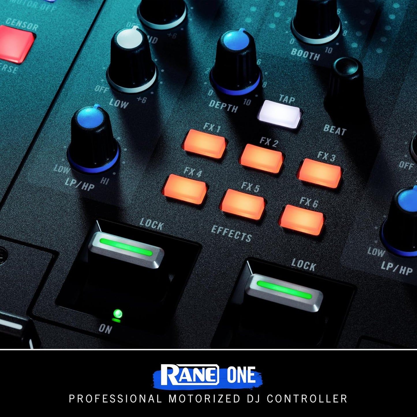 RANE SYSTEM ONE All-in-One Standalone Motorized DJ Controller with Engine DJ OS, Seamless Mixing on 2 Decks, Stems FX, Serato DJ Pro, XLR Outputs