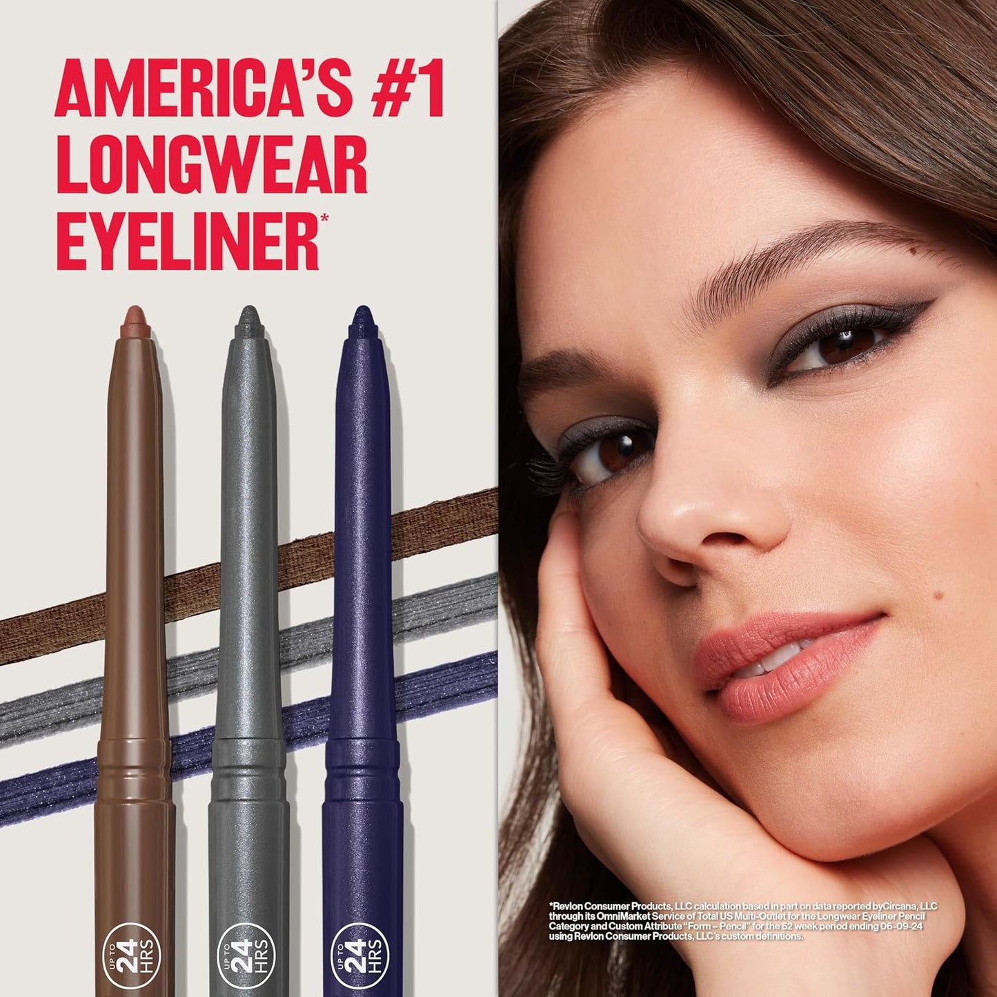 Revlon ColorStay Pencil Waterproof Eyeliner, Smudge-Proof, Eye Makeup with Built-In Sharpener, Long-Lasting, Matte Finish, 202 Black Brown, 0.01 oz | Waterproof pencil eyeliner with built-in sharpener. Smudge-proof, long-lasting, intense matte color.
