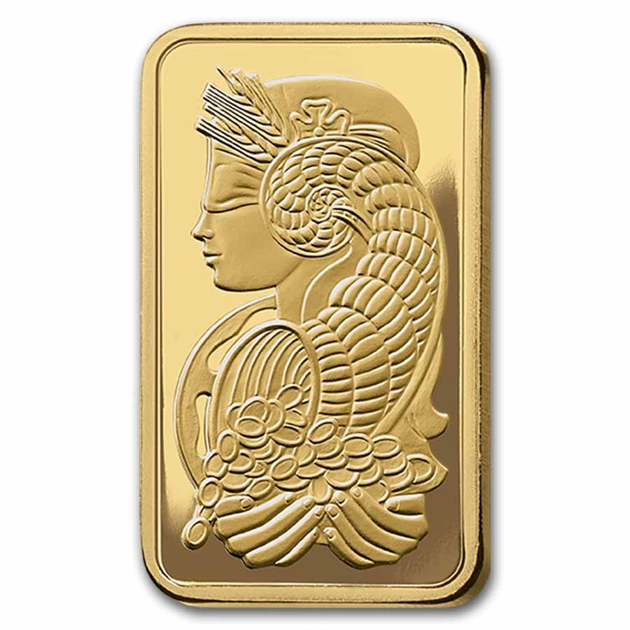 1/2 oz Gold Bar PAMP Lady Fortuna Veriscan®  (In Assay) .9999 Fine