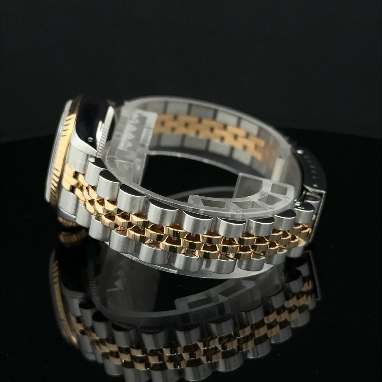 1991 Rolex Datejust Lady Silver Jubilee 69173 Steel & Yellow Gold