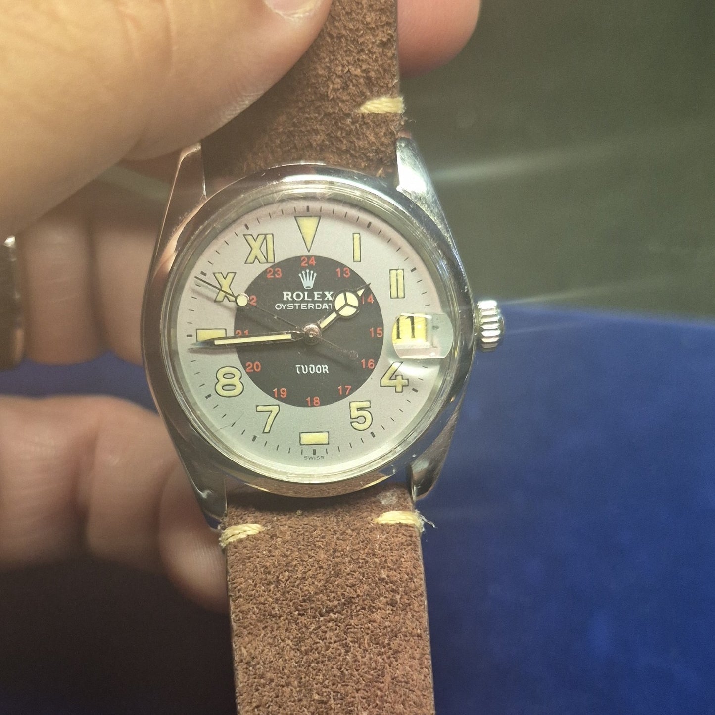 Tudor/Rolex Prince Oysterdate 75203 w/ "California dial"  Read!