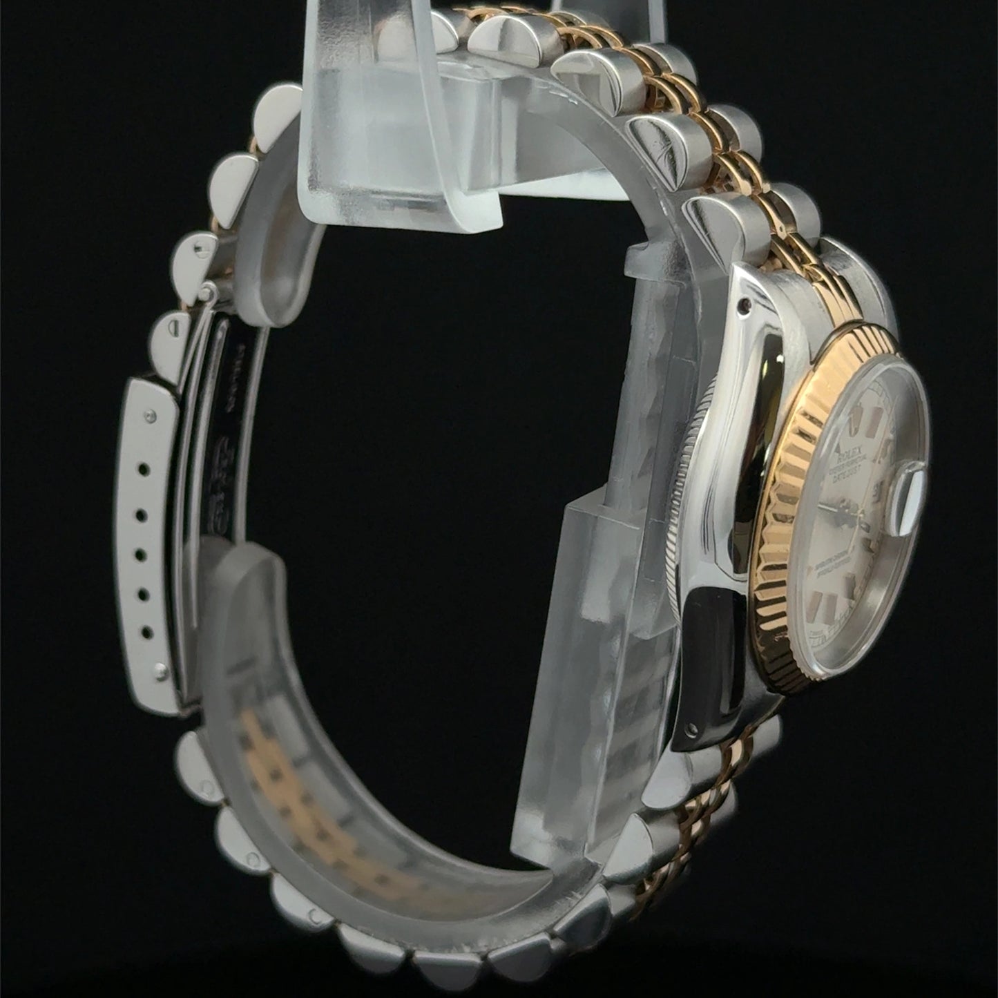 1991 Rolex Datejust Lady Silver Jubilee 69173 Steel & Yellow Gold