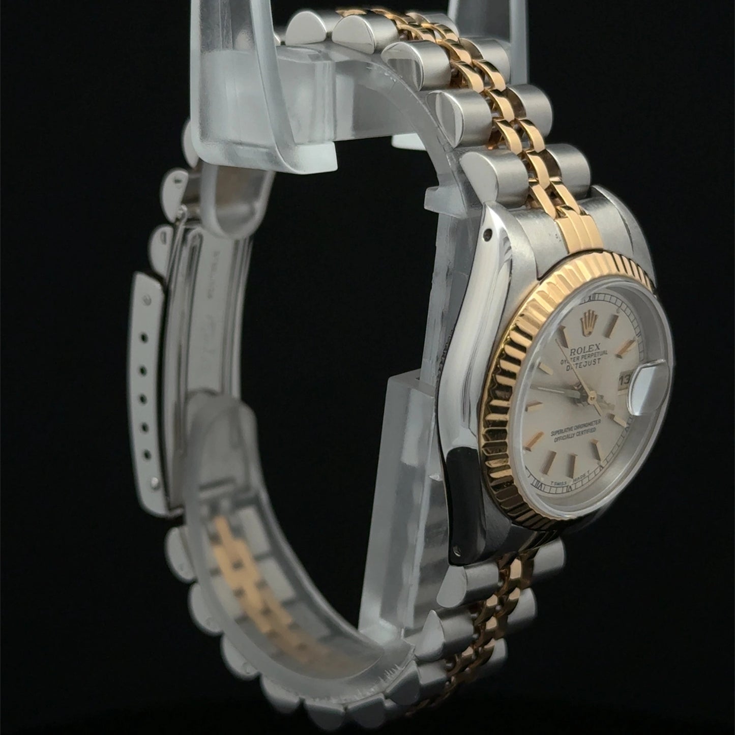 1991 Rolex Datejust Lady Silver Jubilee 69173 Steel & Yellow Gold
