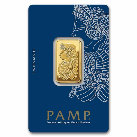 1/2 oz Gold Bar PAMP Lady Fortuna Veriscan®  (In Assay) .9999 Fine