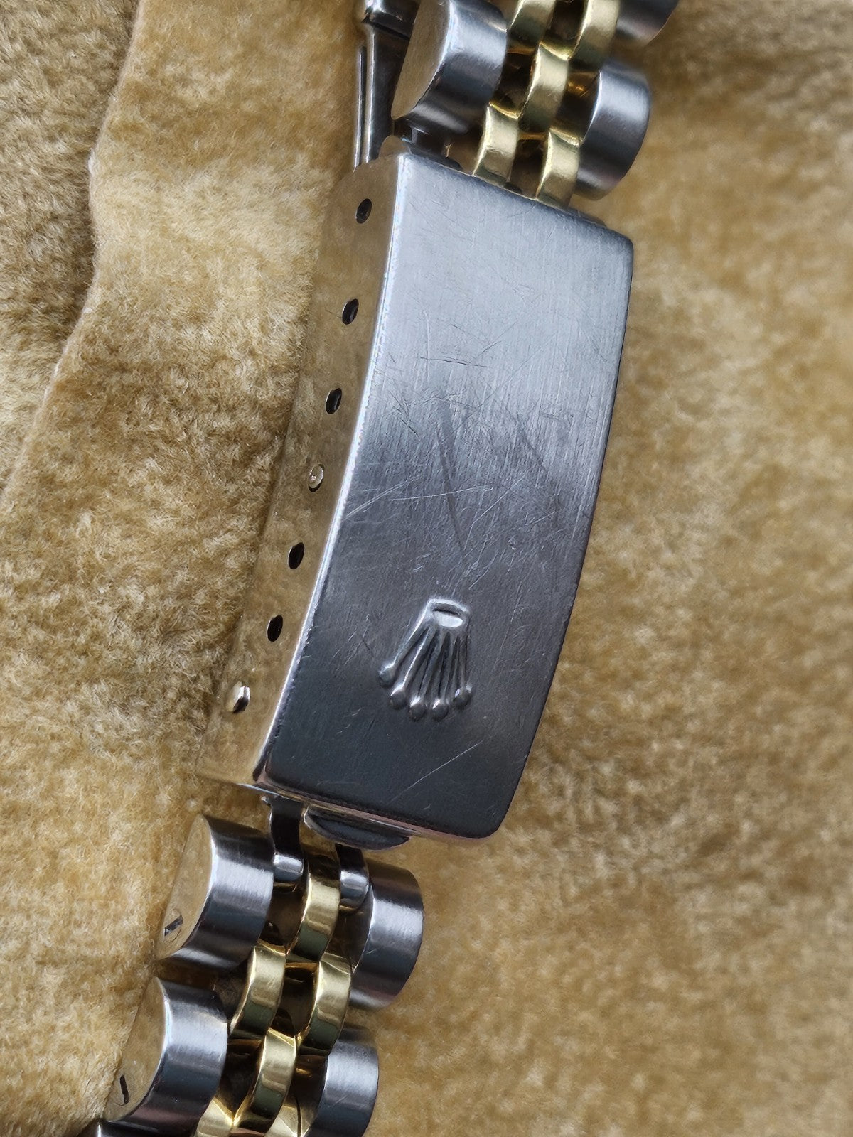 Vintage ROLEX 18K Gold/Stainless Steel Datejust  26MM Champagne Dial Perpetual
