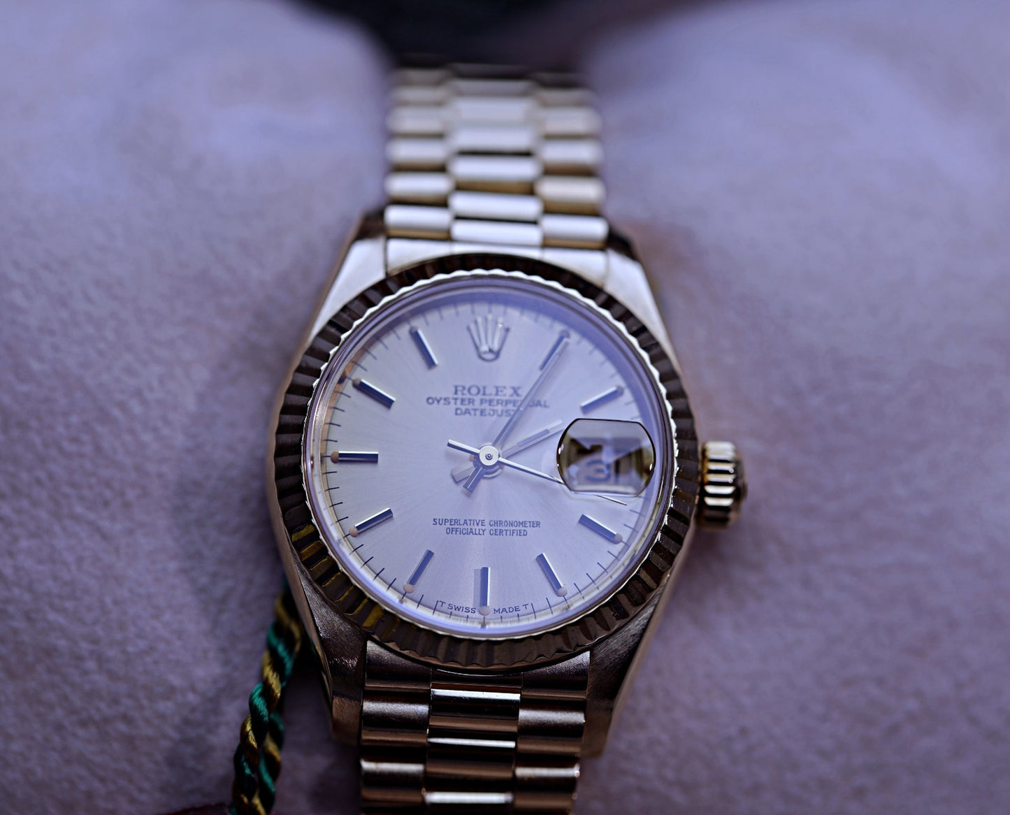 Rolex Lady-Datejust 69178 18k Yellow Gold President — Matching Punched Papers