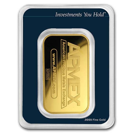 1 oz Gold Bar APMEX (In TEP Packaging) .9999 Fine