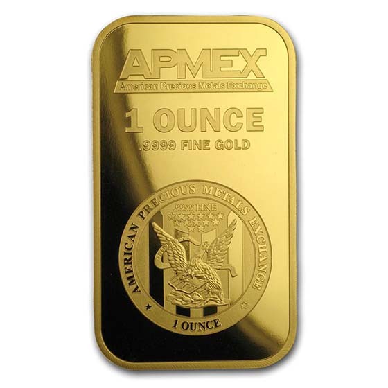 1 oz Gold Bar APMEX (In TEP Packaging) .9999 Fine