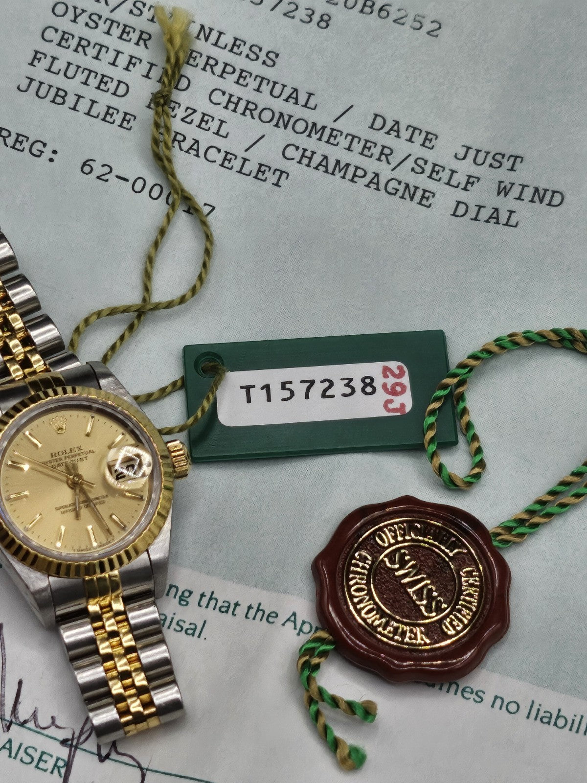 Vintage ROLEX 18K Gold/Stainless Steel Datejust  26MM Champagne Dial Perpetual