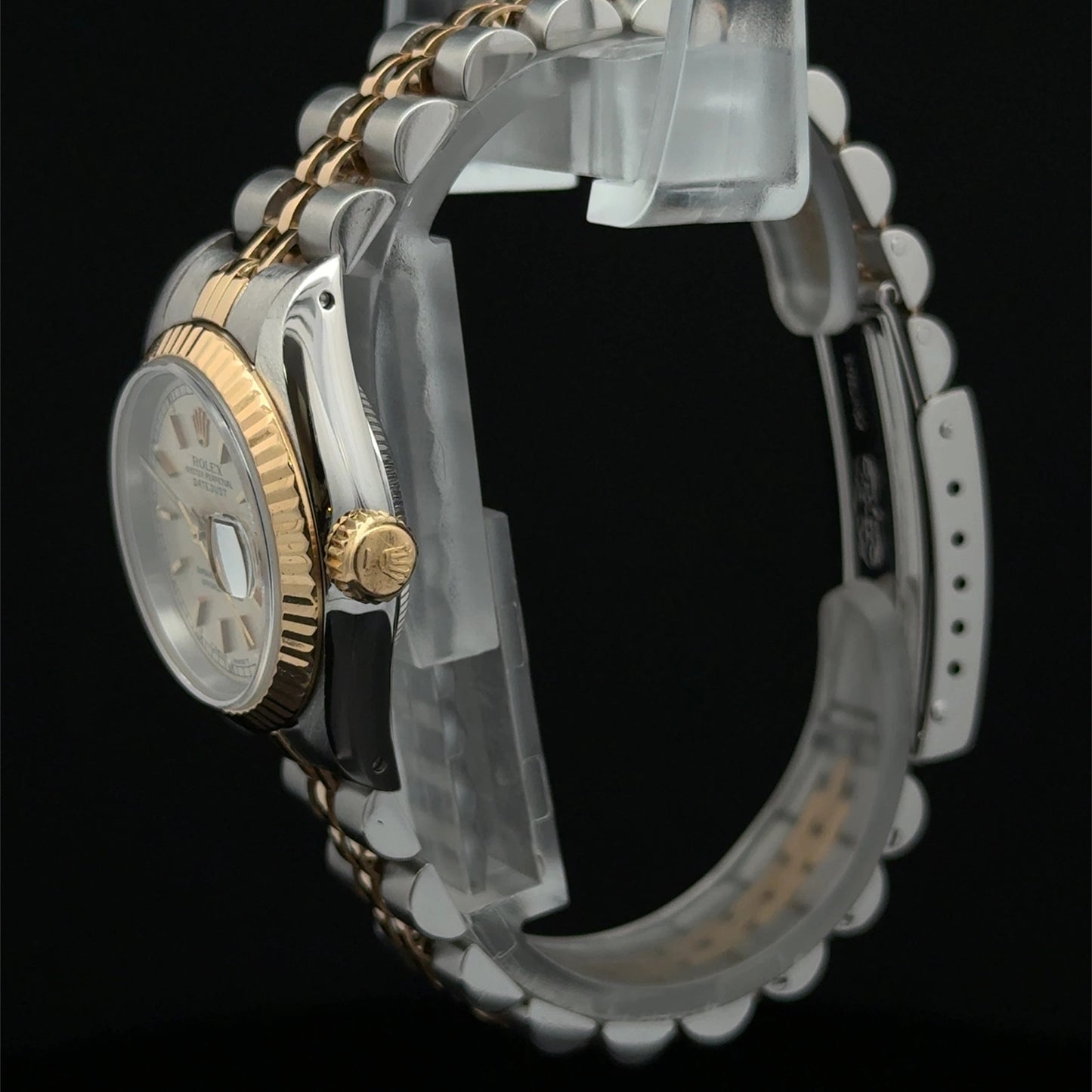 1991 Rolex Datejust Lady Silver Jubilee 69173 Steel & Yellow Gold
